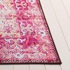 SAFAVIEH Washable Rug Tucson Collection – 5′ x 8′, Fuchsia & Purple, Slip Resistant & Easy to Clean, Ideal for Living Room, Bedroom, Dining Space (TSN206P)(Burgundy/Pink)