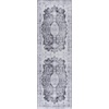 SAFAVIEH Washable Rug Tucson Collection – 5′ x 8′, Fuchsia & Purple, Slip Resistant & Easy to Clean, Ideal for Living Room, Bedroom, Dining Space (TSN206P)(Dark Grey/Light Grey)