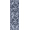 SAFAVIEH Washable Rug Tucson Collection – 5′ x 8′, Light Blue & Navy, Slip Resistant & Easy to Clean, Ideal for Living Room, Bedroom, Dining Space (TSN147M)(Black/Beige)