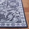 SAFAVIEH Washable Rug Tucson Collection – 5′ x 8′, Light Blue & Navy, Slip Resistant & Easy to Clean, Ideal for Living Room, Bedroom, Dining Space (TSN147M)(Black/Beige)
