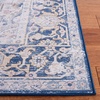 SAFAVIEH Washable Rug Tucson Collection – 5′ x 8′, Light Blue & Navy, Slip Resistant & Easy to Clean, Ideal for Living Room, Bedroom, Dining Space (TSN147M)(Light Blue/Navy)