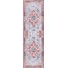 SAFAVIEH Washable Rug Tucson Collection – 8′ x 10′, Red & Blue, Slip Resistant & Easy to Clean, Ideal for Living Room, Bedroom, Dining Space (TSN148M)(Red/Blue)