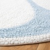 SAFAVIEH Washable Rug Vermont Collection – 4′ Round, Ivory & Light Blue, Handmade Wool, Entryway, Foyer, Living Room, Nursery, Bedroom (VRM478A)(Ivory/Light Blue)