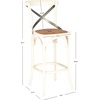 Safavieh American Homes Collection Eleanor Weathered Oak 30.7-inch Bar Stool(Antique White)