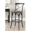 Safavieh American Homes Collection Eleanor Weathered Oak 30.7-inch Bar Stool(Black)