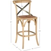 Safavieh American Homes Collection Eleanor Weathered Oak 30.7-inch Bar Stool(Oak)