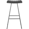 Safavieh Home Collection Akito Mid-Century Modern White 30-inch Bar Stool(Black)