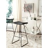 Safavieh Home Collection Akito Mid-Century Modern White 30-inch Bar Stool(Black)
