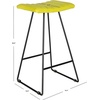 Safavieh Home Collection Akito Mid-Century Modern White 30-inch Bar Stool(Green)