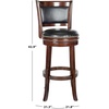 Safavieh Home Collection Brockway Cappuccino 29-inch Bar Stool