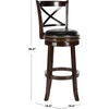 Safavieh Home Collection Butler Cappuccino 29-inch Bar Stool