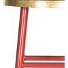 Safavieh Home Collection Emery White and Dipped Gold Leaf 30-inch Barstool(Red / Gold)