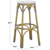 Safavieh Home Collection Kipnuk Blue&White Indoor/ Outdoor Barstool(Grey / White)