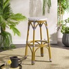 Safavieh Home Collection Kipnuk Blue&White Indoor/ Outdoor Barstool(Grey / White)