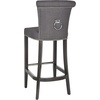 Safavieh Hudson Collection Addo Ring Charcoal and Espresso 29.7-inch Bar Stool(Charcoal)