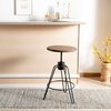 Safavieh Kai Counter Stool, Natural Honey and Black