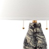 Safavieh Lighting Collection Color Swirls Glass Blue and White Table Lamp, Set of 2(Black/White – Set of 2)
