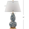 Safavieh Lighting Collection Color Swirls Glass Blue and White Table Lamp, Set of 2(Blue/White – Set of 2)