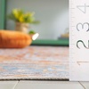 Safavieh Washable Rug Arizona Collection – 8′ x 10′, Rust & Grey, Slip Resistant & Easy to Clean, Ideal for Living Room, Bedroom, Home Office, Dining Space (ARZ223Q)(Rust/Grey)