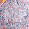 Safavieh Washable Rug Arizona Collection – 8′ x 10′, Rust & Grey, Slip Resistant & Easy to Clean, Ideal for Living Room, Bedroom, Home Office, Dining Space (ARZ223Q)(Rust/Navy)