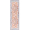 Safavieh Washable Rug Arizona Collection – 8′ x 10′, Rust & Grey, Slip Resistant & Easy to Clean, Ideal for Living Room, Bedroom, Home Office, Dining Space (ARZ223Q)(Rust/Grey)