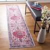 SAFAVIEH Washable Rug Serapi Collection – 4′ x 6′, Ivory & Light Blue, Slip Resistant & Easy to Clean, Ideal for Foyer, Kitchen, Nursery, Office, Bedroom (SEP504A)(Ivory/Light Blue)