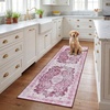 SAFAVIEH Washable Rug Tucson Collection – 5′ x 8′, Fuchsia & Purple, Slip Resistant & Easy to Clean, Ideal for Living Room, Bedroom, Dining Space (TSN206P)(Fuchsia/Purple)
