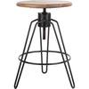 Safavieh Kai Counter Stool, Natural Honey and Black