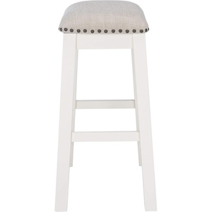 SAFAVIEH Home Collection Aero White 25-inch Counter Stool (Set of 2)(Grey/White)