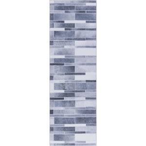 SAFAVIEH Washable Rug Faux Hide Collection – 5′ x 8′, Grey & Ivory, Slip Resistant, Modern Printed Pattern, Ideal for Living Room, Bedroom, Home Office, Dining Space (FAH513F)(Grey/Ivory)