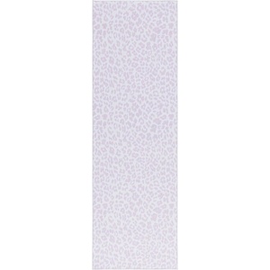 SAFAVIEH Washable Rug Faux Hide Collection – 5′ x 8′, Ivory & Black, Slip Resistant, Printed Leopard Pattern, Ideal for Living Room, Bedroom, Home Office, Dining Space (FAH505A)(Ivory/Pink)