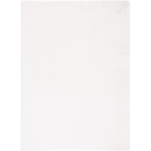 SAFAVIEH Washable Rug Faux Rabbit Fur Shag Collection – 5′ x 7′, Beige, Slip Resistant & Easy Cleaning, Ideal for Living Room, Bedroom, Kids Playroom, Nursery, Dining Space (FRF500B)(Off White)