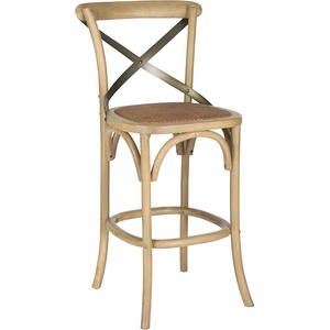 Safavieh American Homes Collection Eleanor Weathered Oak 30.7-inch Bar Stool(Oak)