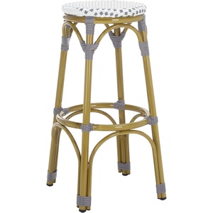 Safavieh Home Collection Kipnuk Blue&White Indoor/ Outdoor Barstool(Grey / White)