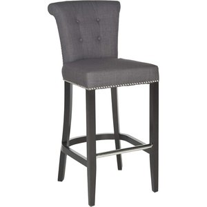 Safavieh Hudson Collection Addo Ring Charcoal and Espresso 29.7-inch Bar Stool(Charcoal)