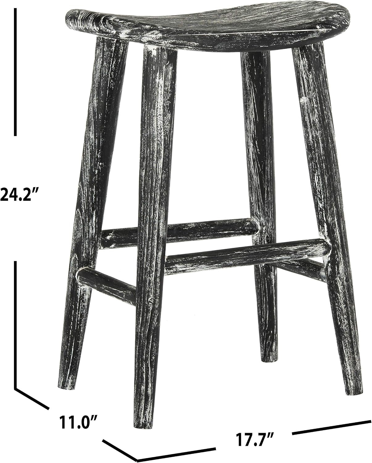 image:imageSAFAVIEH BST1000A Counter Stool One Size BlackWhite