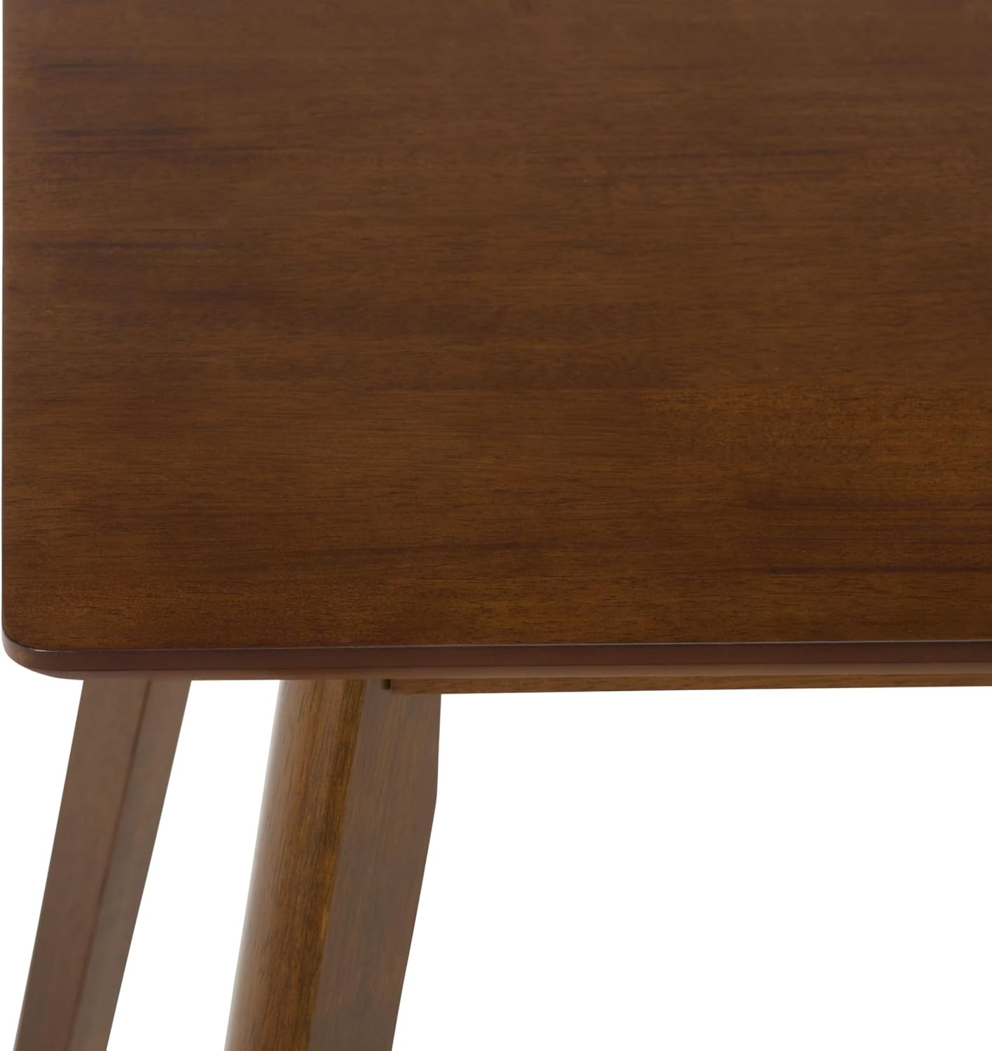 image:imageSAFAVIEH Furniture Amelin Dining Table Walnut Wood Modern Rectangular Dining Table Ideal for Dining Room Kitchen 472 W x 315 D x 295 H DTB4302AWalnut