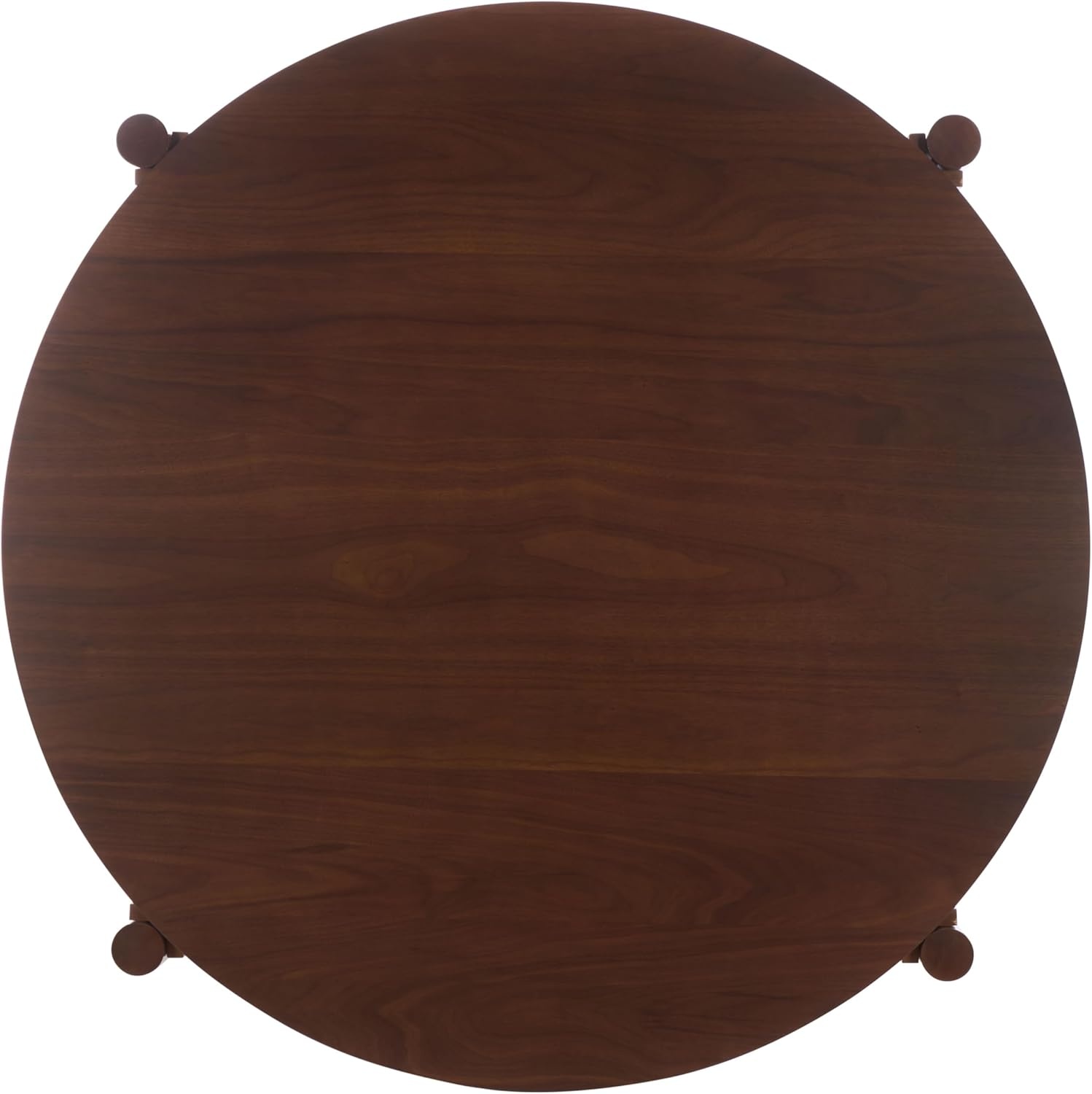 image:imageSAFAVIEH Furniture Naomina Round Dining Table Walnut Wood Modern Round Dining Table Ideal for Dining Room Kitchen 472 W x 472 D x 295 H DTB4303AWalnut