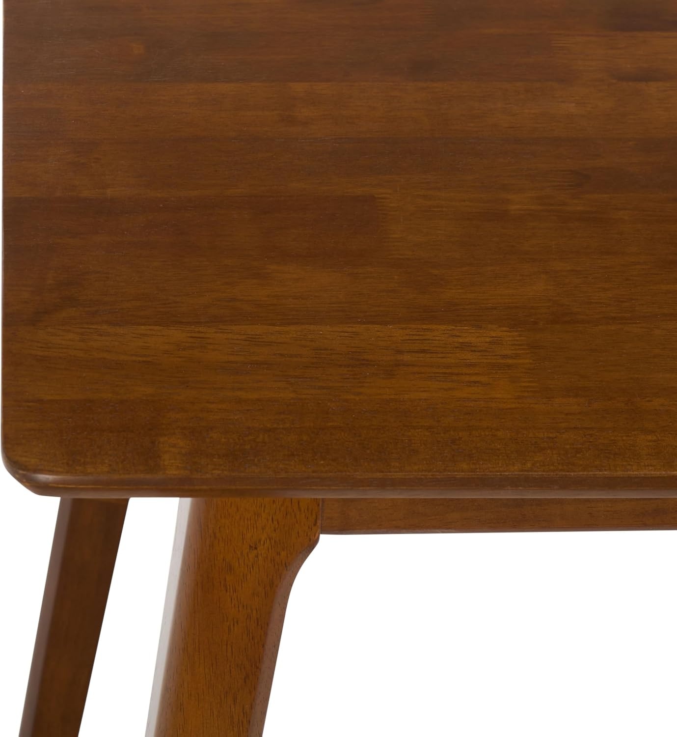 image:imageSAFAVIEH Furniture Teru Rectangle Dining Table Brown Solid Wood Modern Dining Table Ideal for Dining Room Kitchen 4724 W x 2953 D x 2953 H DTB3600ABrown