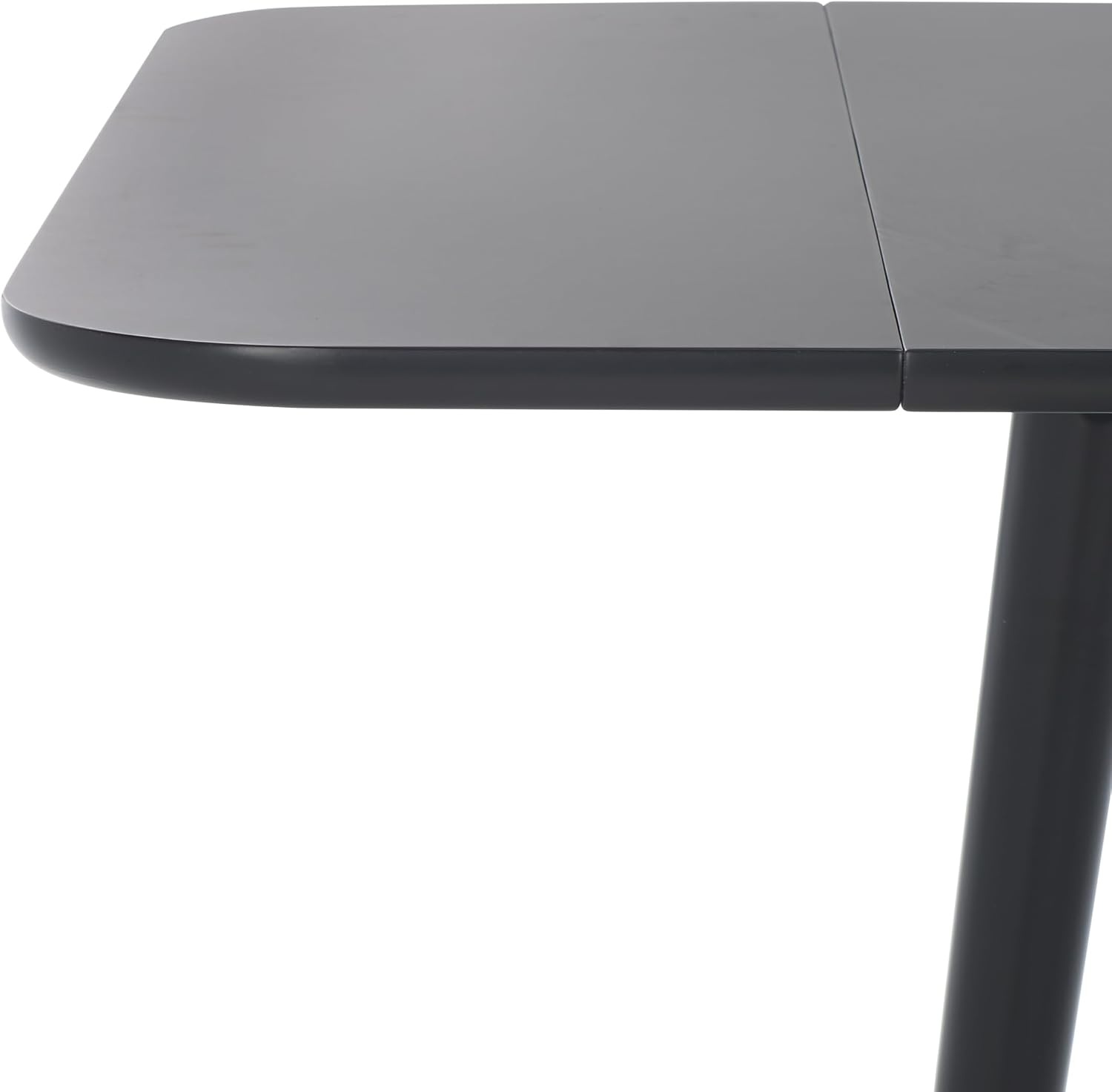 image:imageSAFAVIEH Home Collection Damarius White Washed Solid Wood Drop Leaf Dining Table SpaceSaving Modern Design Seats up to 4 DTB8501BMatte Black