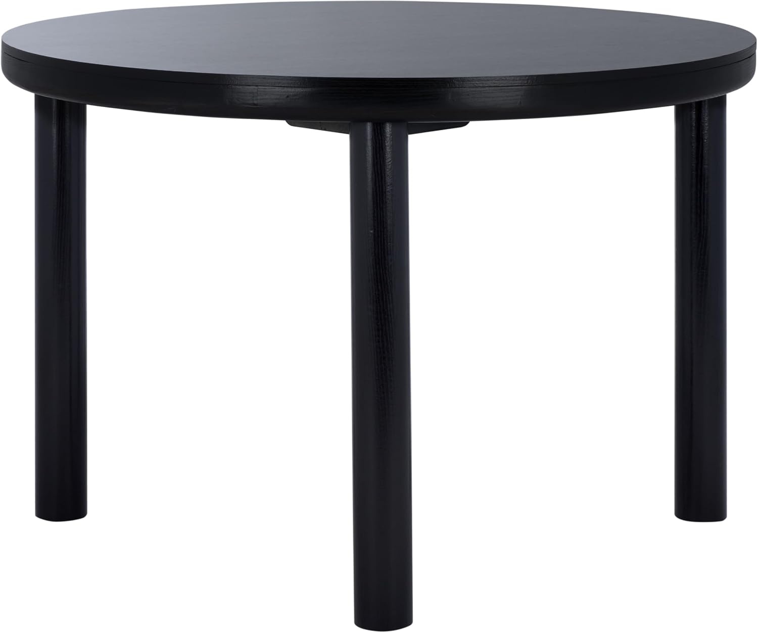 image:imageSAFAVIEH Home Collection Detroitee Black Round Dining Table Modern Wooden Design Seats up to 4 DTB6400BBlack