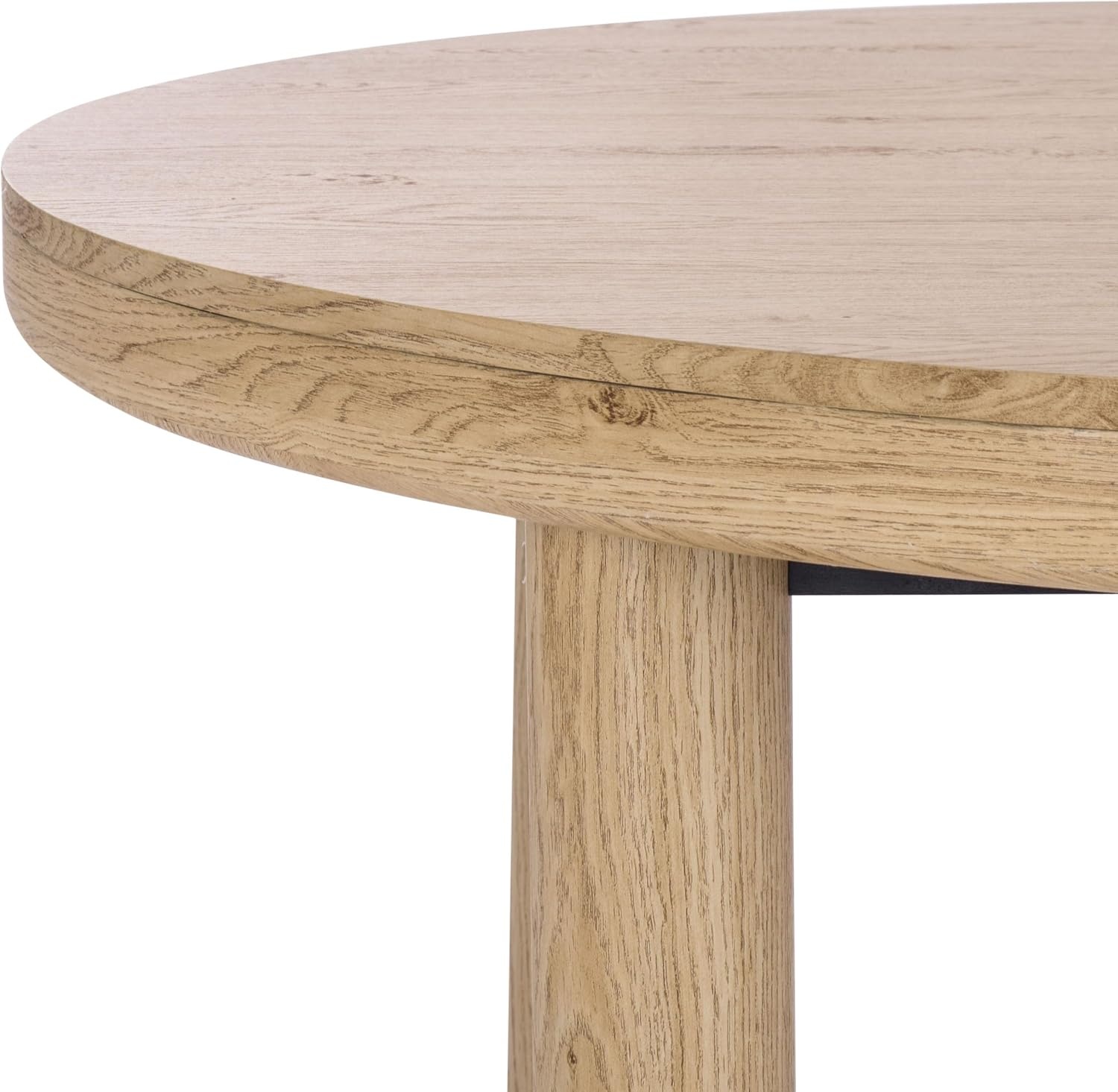 image:imageSAFAVIEH Home Collection Detroitee Black Round Dining Table Modern Wooden Design Seats up to 4 DTB6400BOak