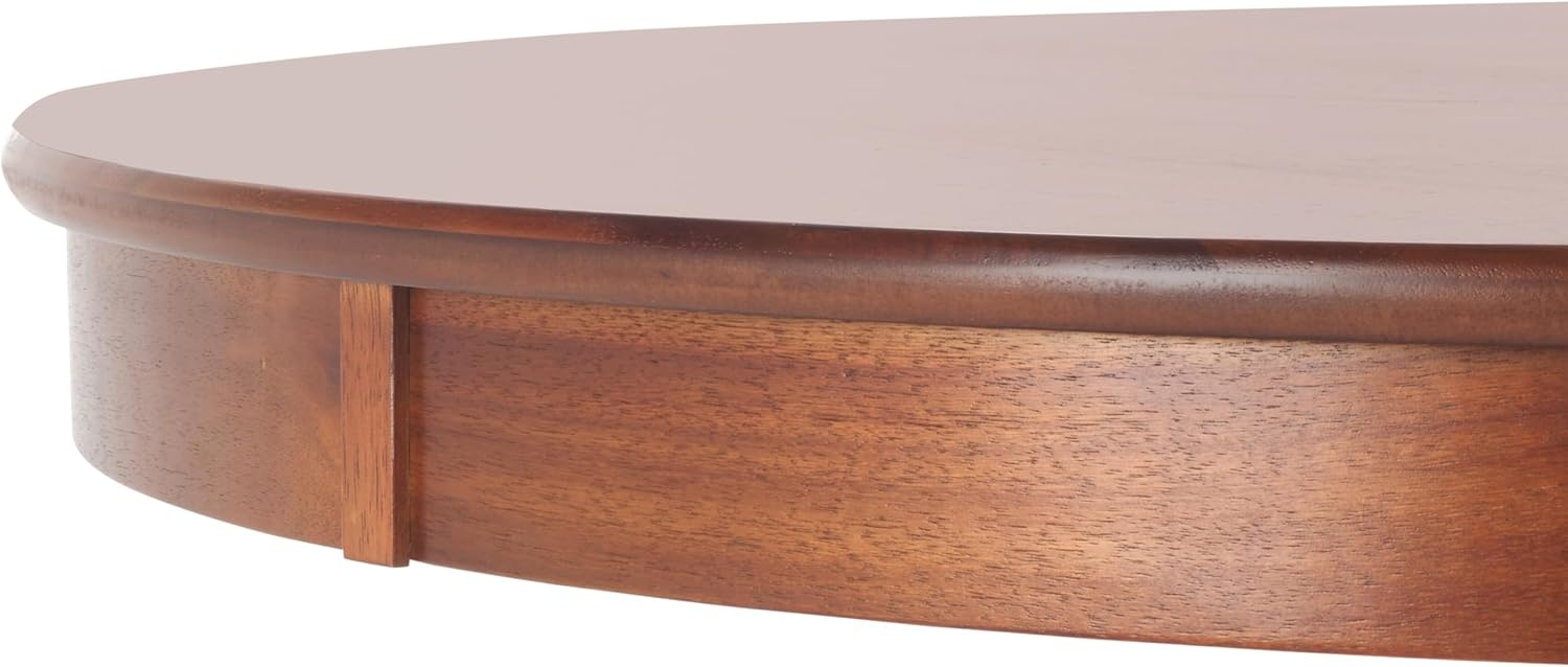 image:imageSAFAVIEH Home Collection Sergio Rustic Cafe Brown Round Dining Table Traditional Pedestal Design Seats up to 4 DTB9215ARustic Cafe