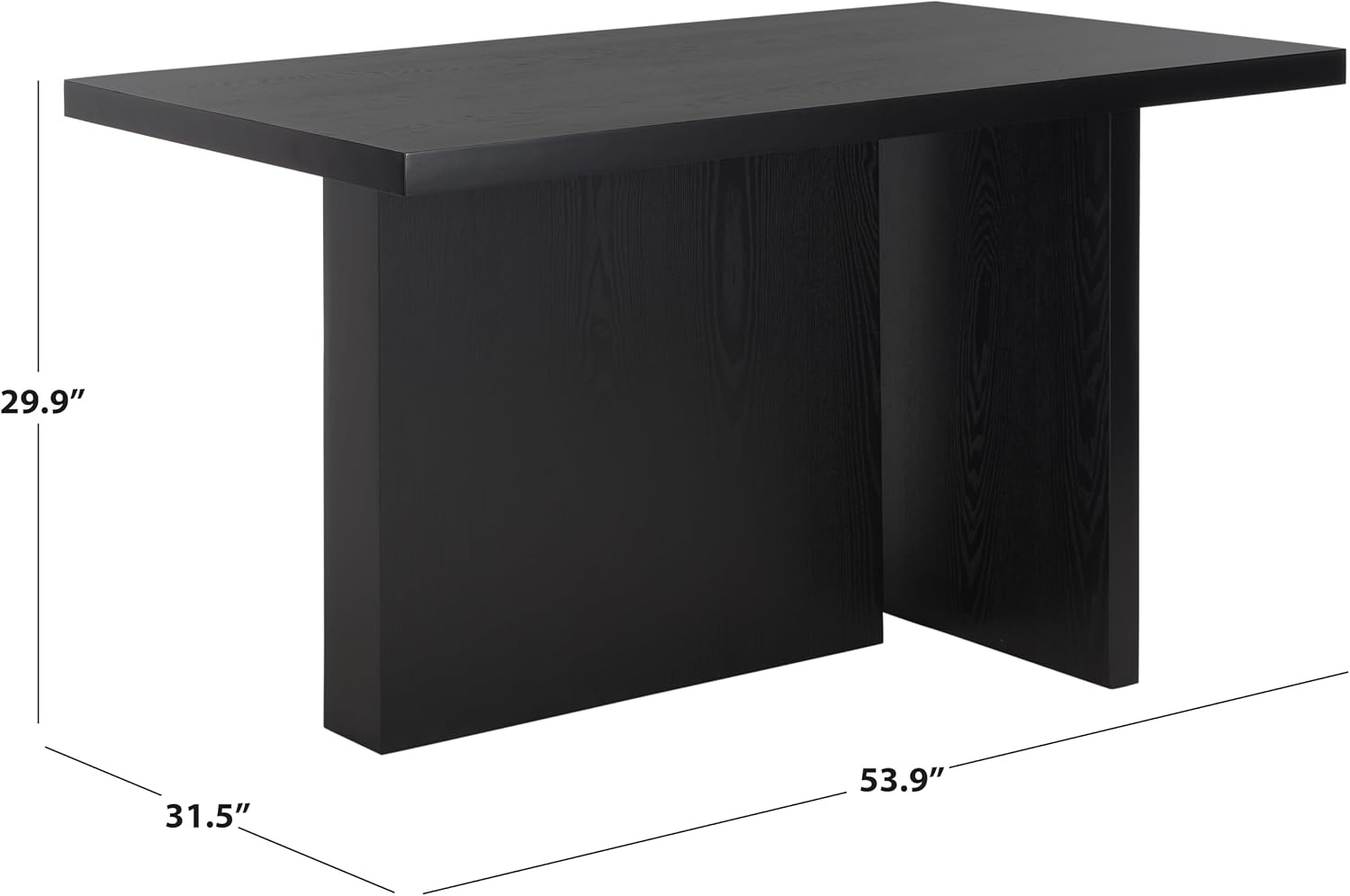 image:imageSAFAVIEH Home Collection Assana Natural Brown Dining TableBlack
