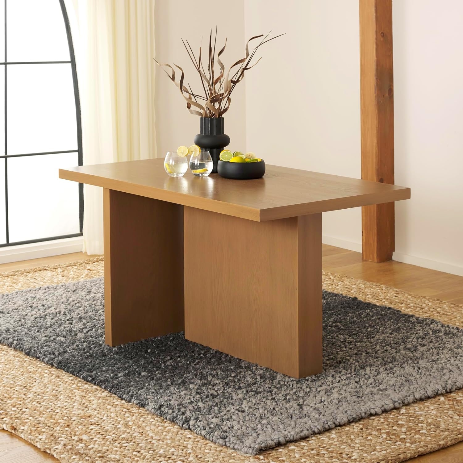 image:imageSAFAVIEH Home Collection Assana Natural Brown Dining TableSand