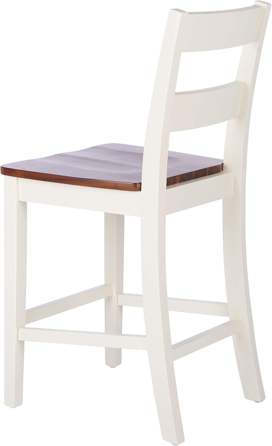 image:imageSAFAVIEH Home Collection Yuri White and Natural 24inch Counter Stool Set of 2