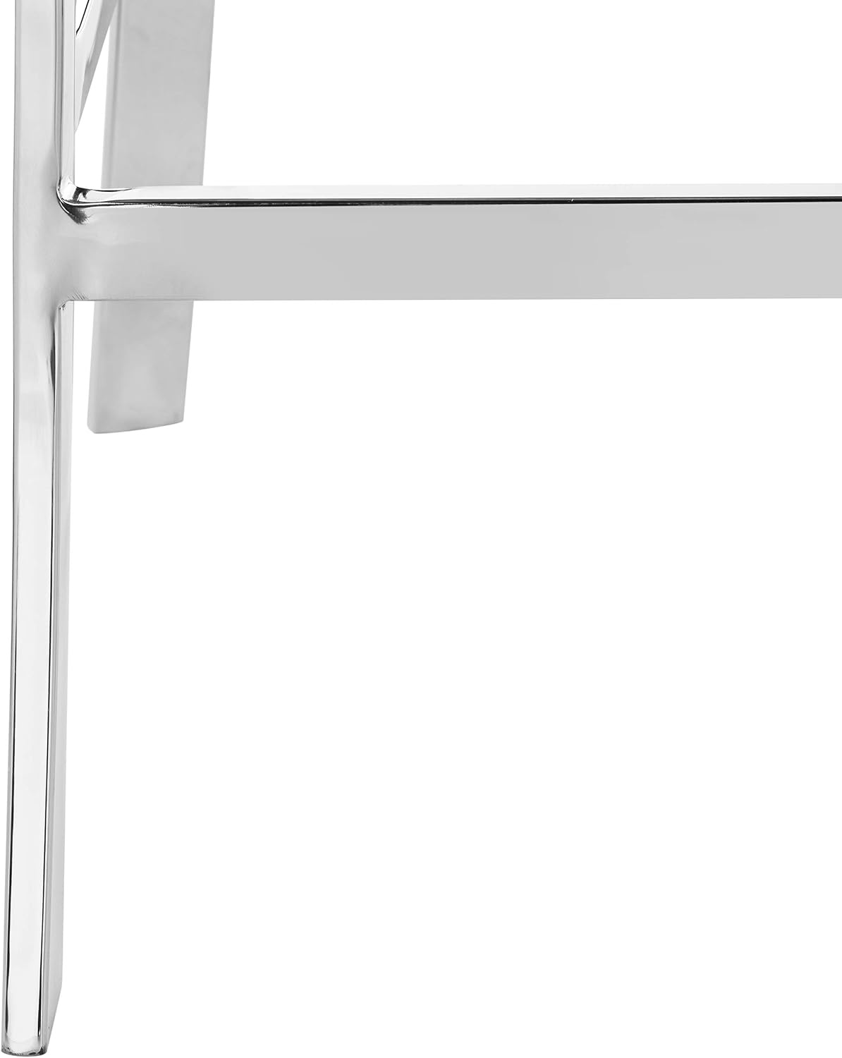 image:imageSafavieh American Homes Collection Zoey Black Stainless Steel Cross Back 39inch Bar StoolBlack