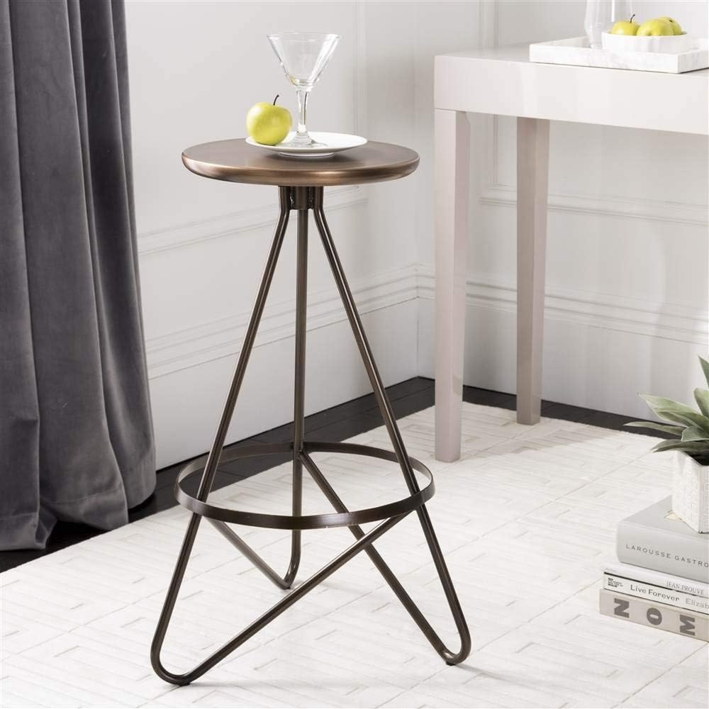 image:imageSafavieh Galexia Bar Stool GoldWhiteAntique Copper