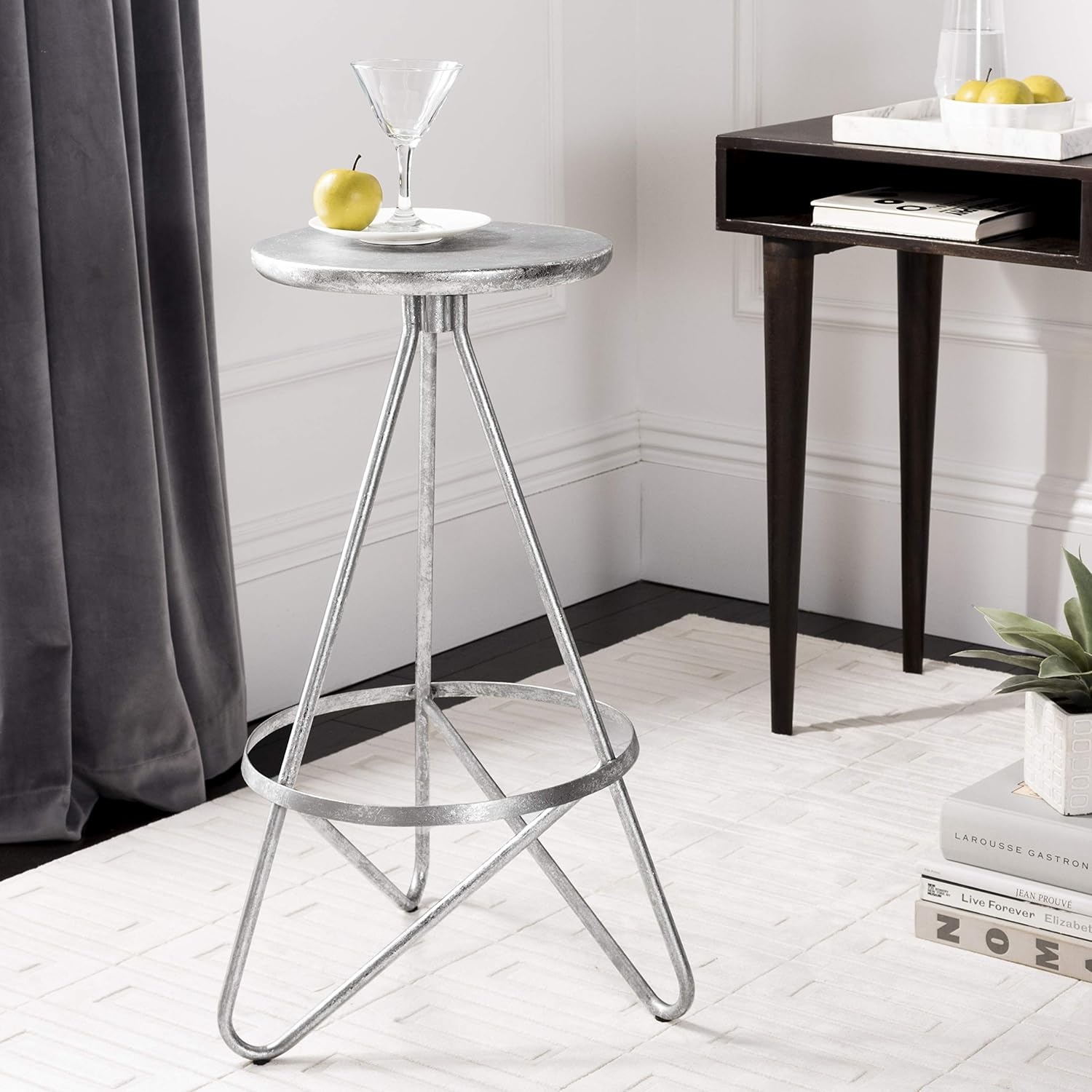 image:imageSafavieh Galexia Bar Stool GoldWhiteSilver Leaf