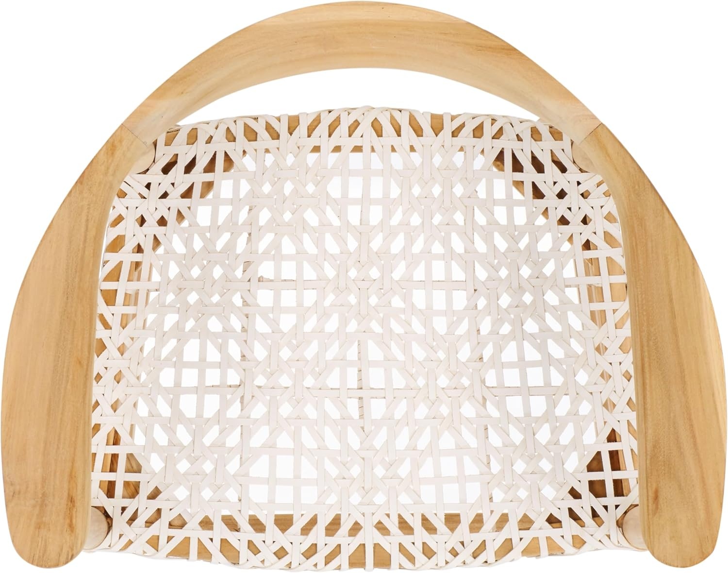 image:imageSafavieh Home Bandelier Scandinavian Brown Teak and White Leather 29inch Bar Stool